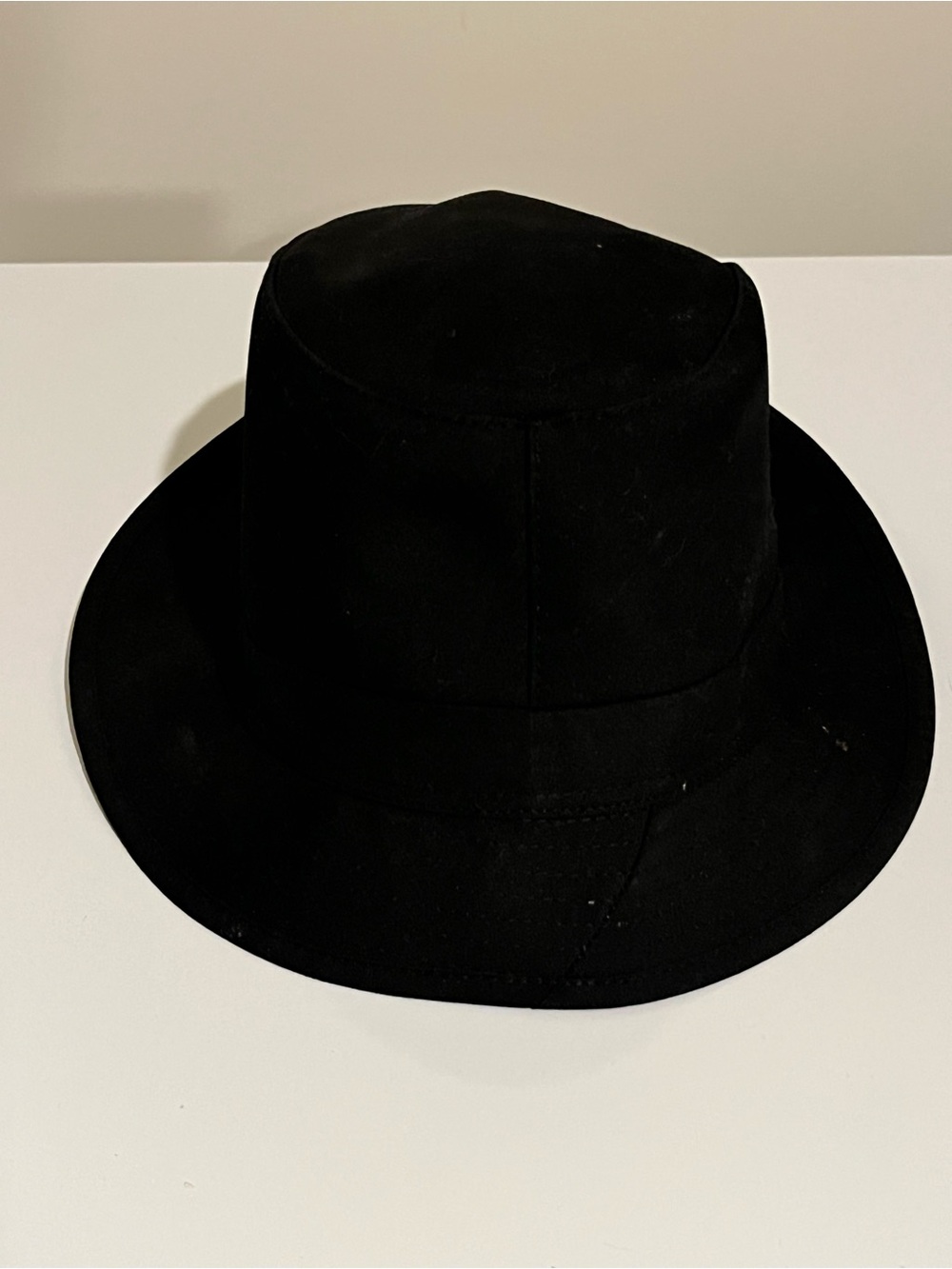Men's Stetson Black Fedora Hat - Classic Casual Style small Ginsburgh